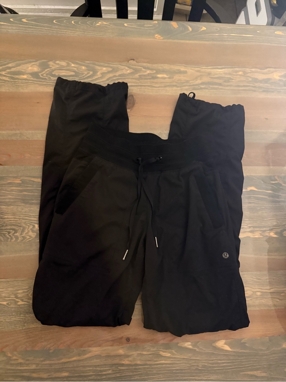 lululemon athletica dance pants Black Drawstring Joggers with Logo